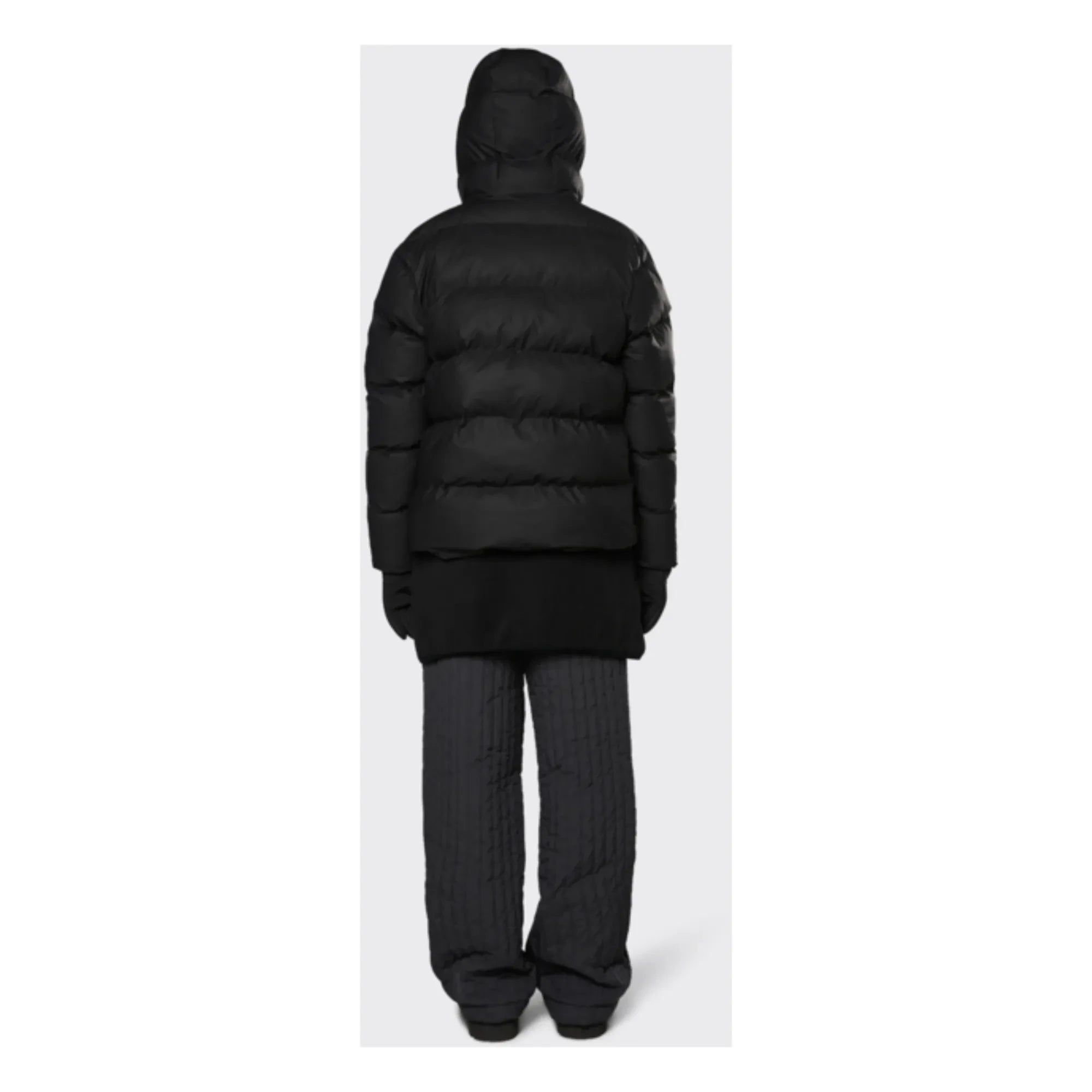 Rains - Hooded Puffer Jacket | Black