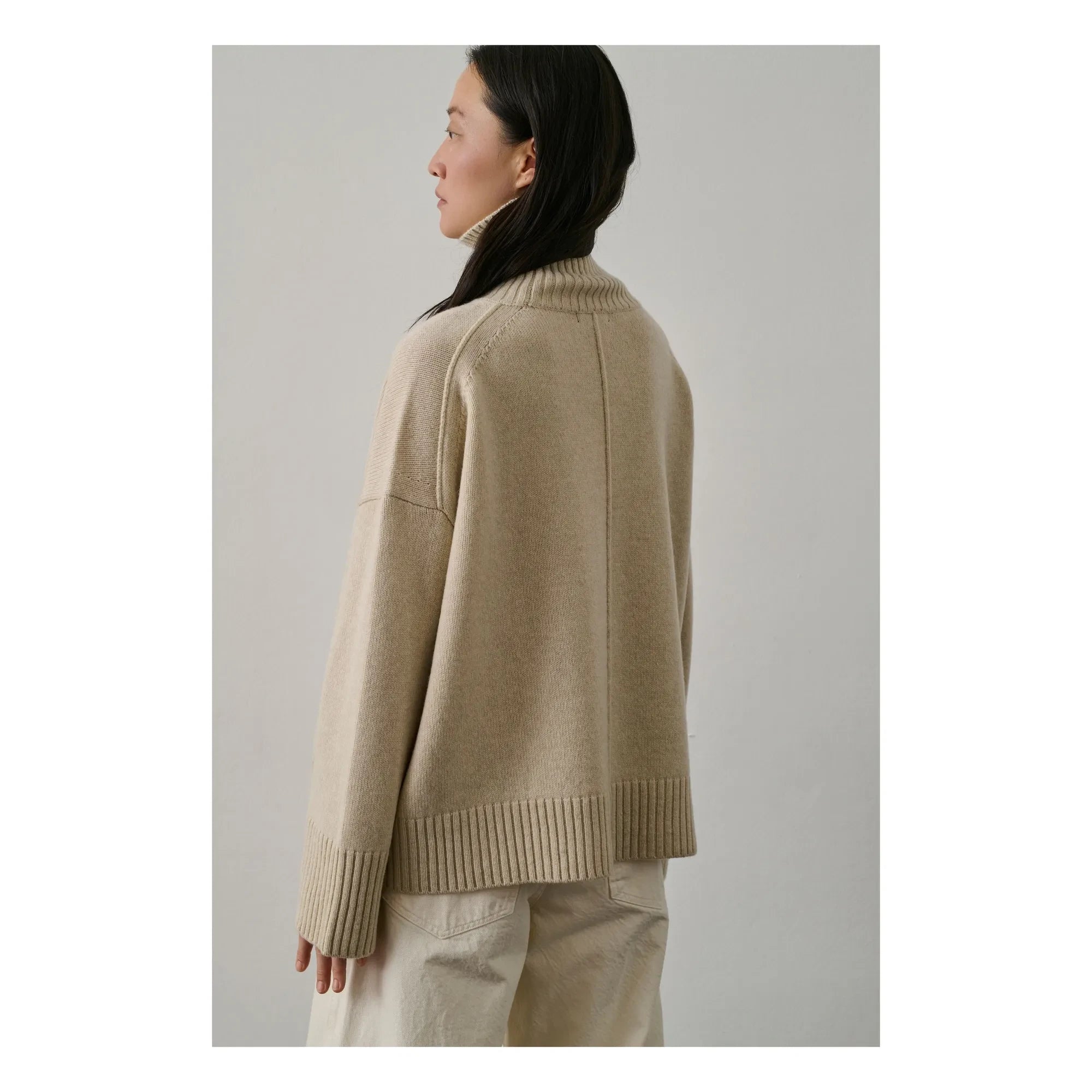 Soeur - William Merino Wool Sweater | Heather White
