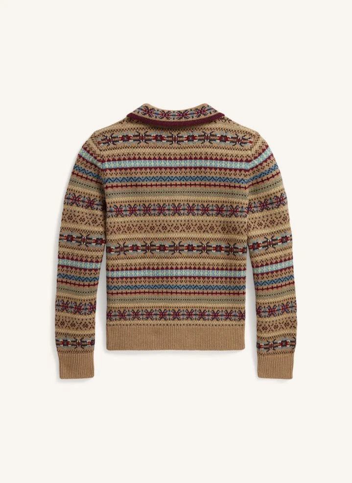Ralph Lauren - Jacquard Cardigan | Brown