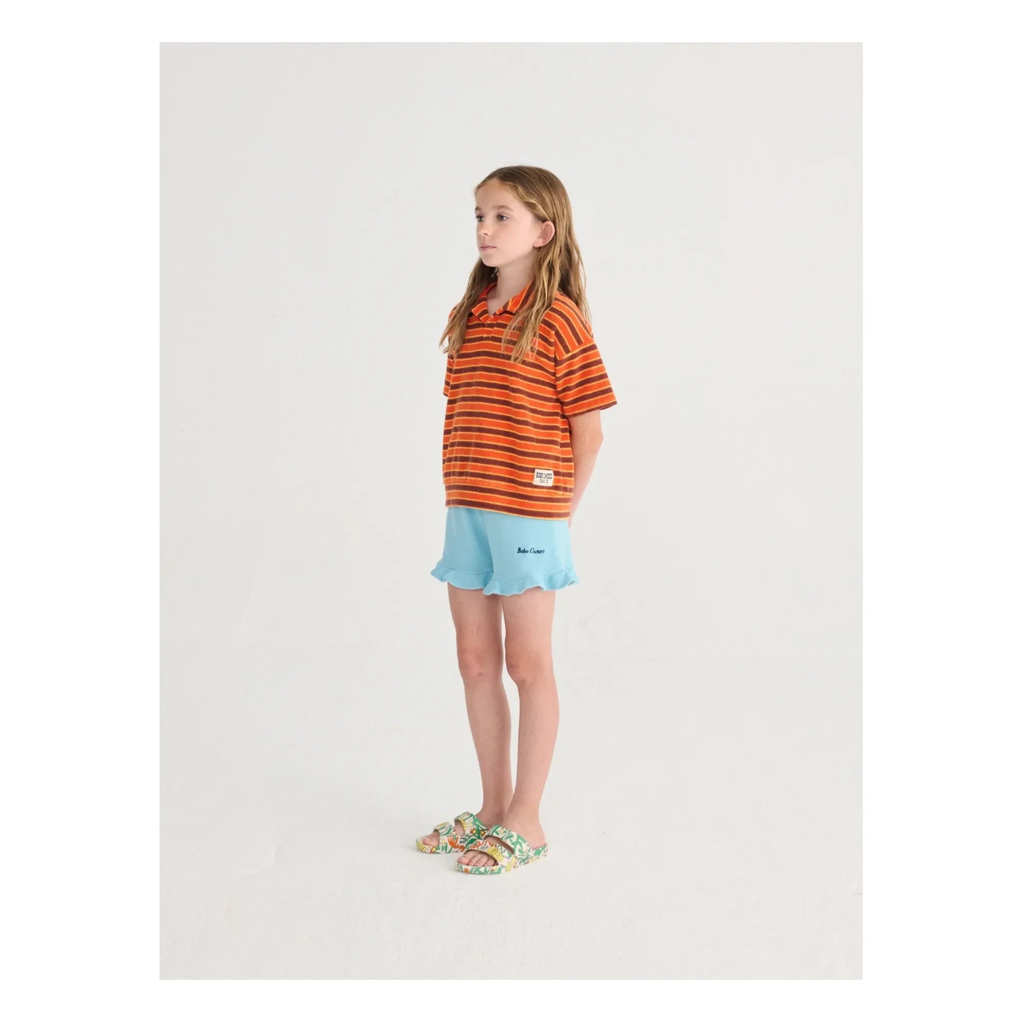 Bobo Choses - Striped Terry Polo | Orange