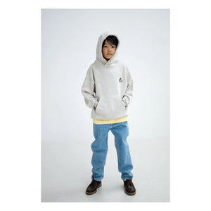 Repose AMS - Organic Cotton Logo Hoodie Sweatshirt | Gray Melange