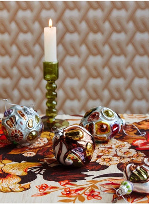HKliving - Round Glass Christmas Ornament