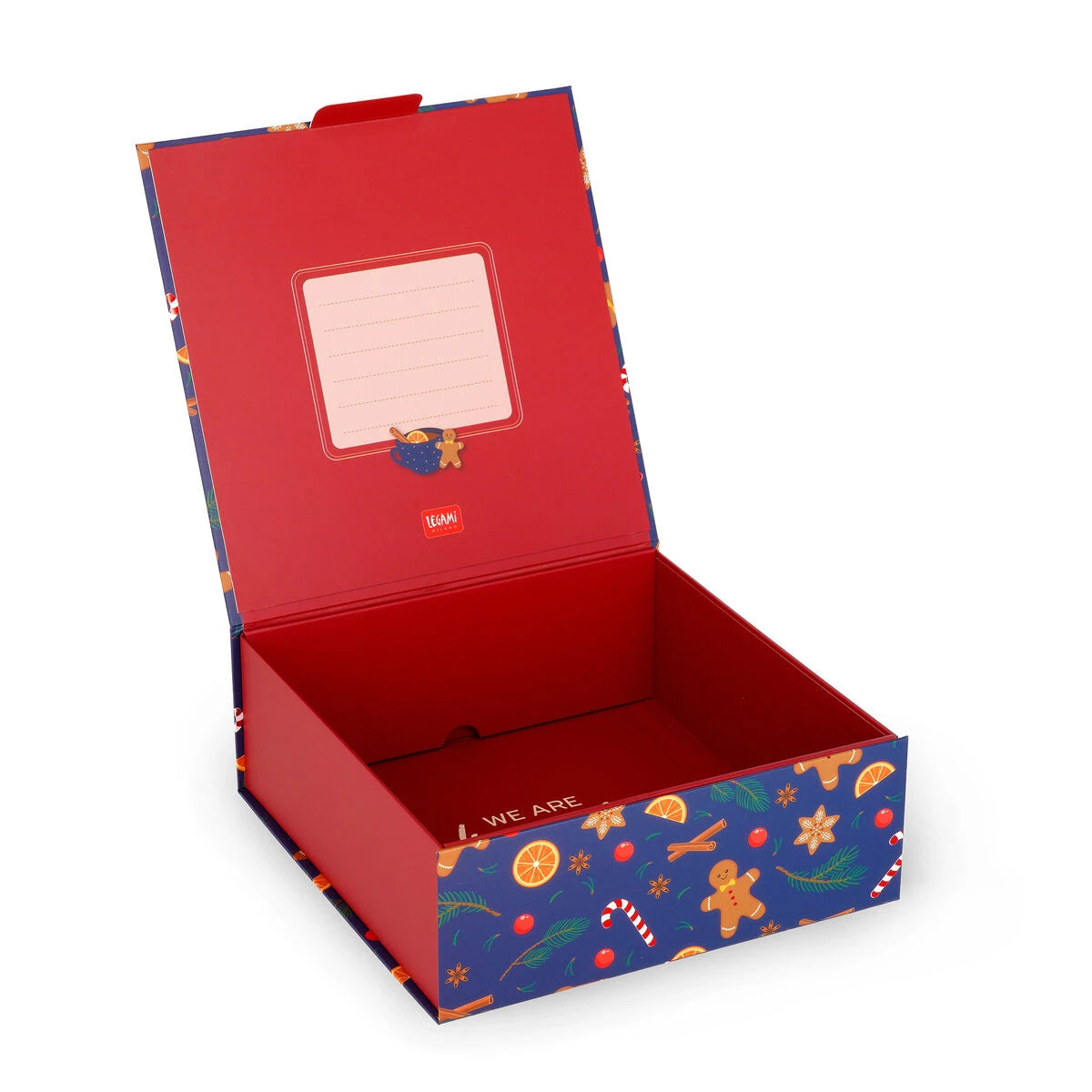 Legami - Medium Christmas Gift Box - Gingerbread - Retail Box