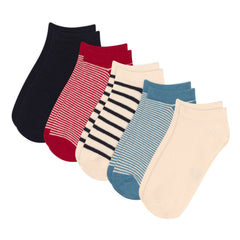 Petit Bateau - Pack of 5 Striped Socks | Ecru