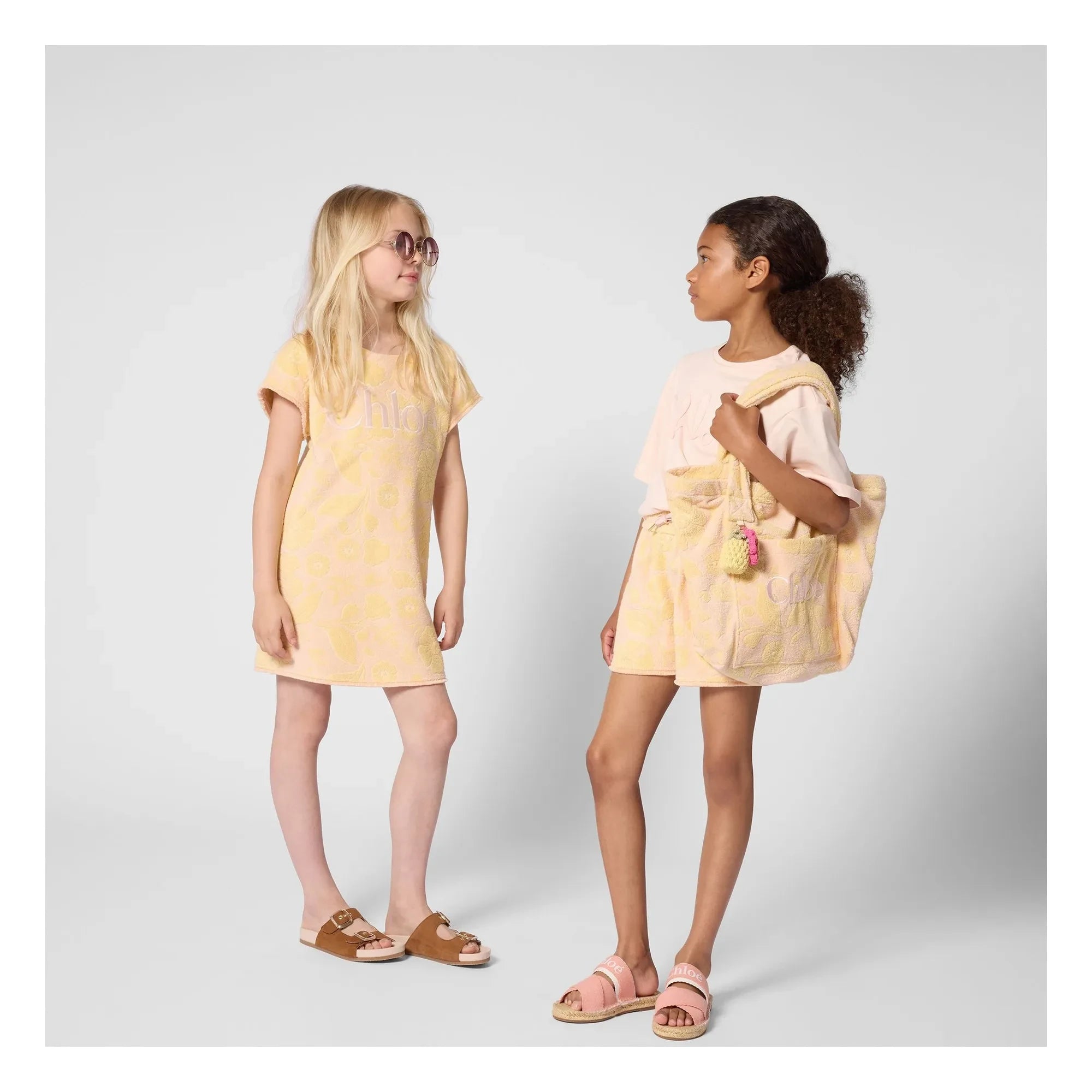 Chloé - Logo T-Shirt Made of Organic Cotton | Peach