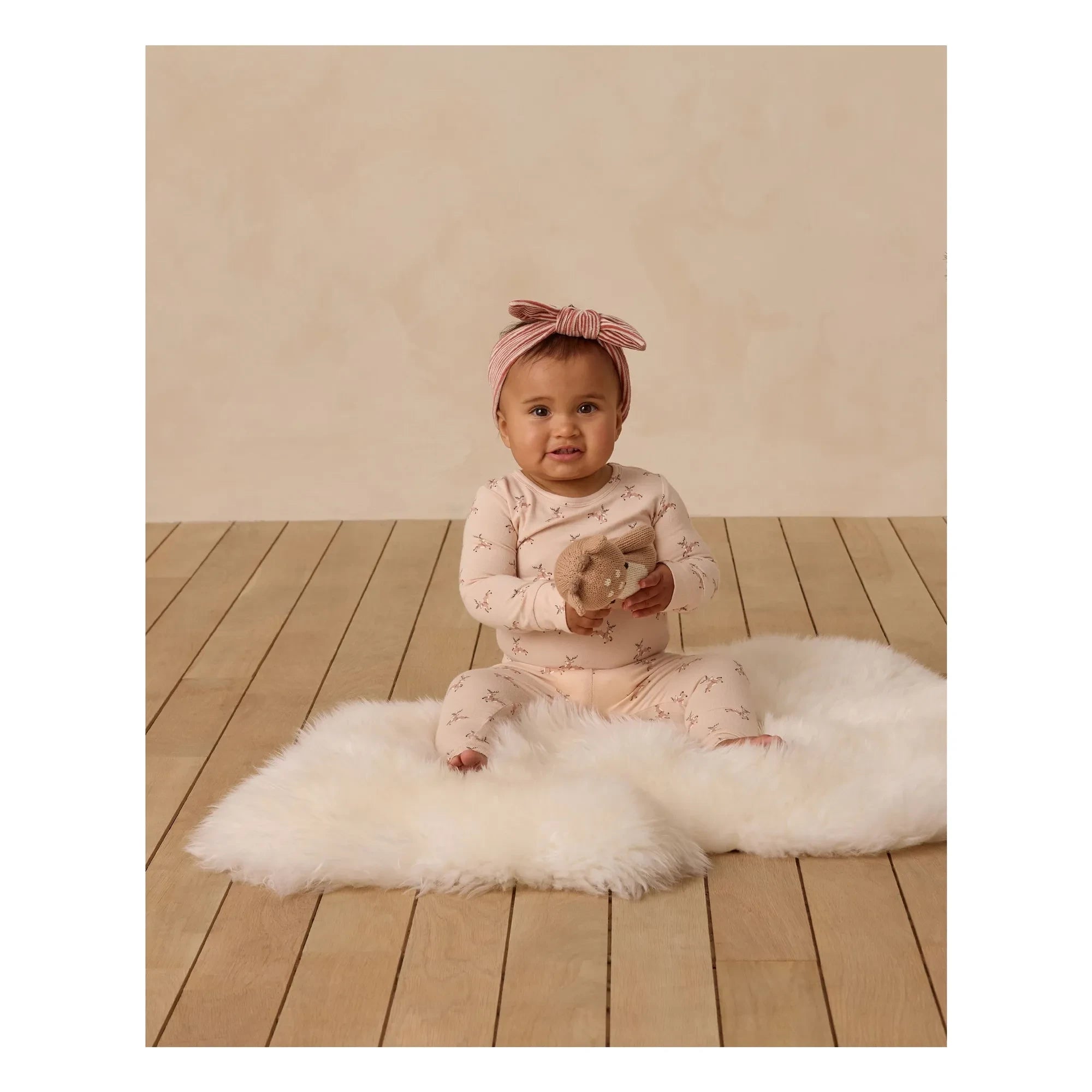 Quincy Mae - Rennes Pajama Set | Coral