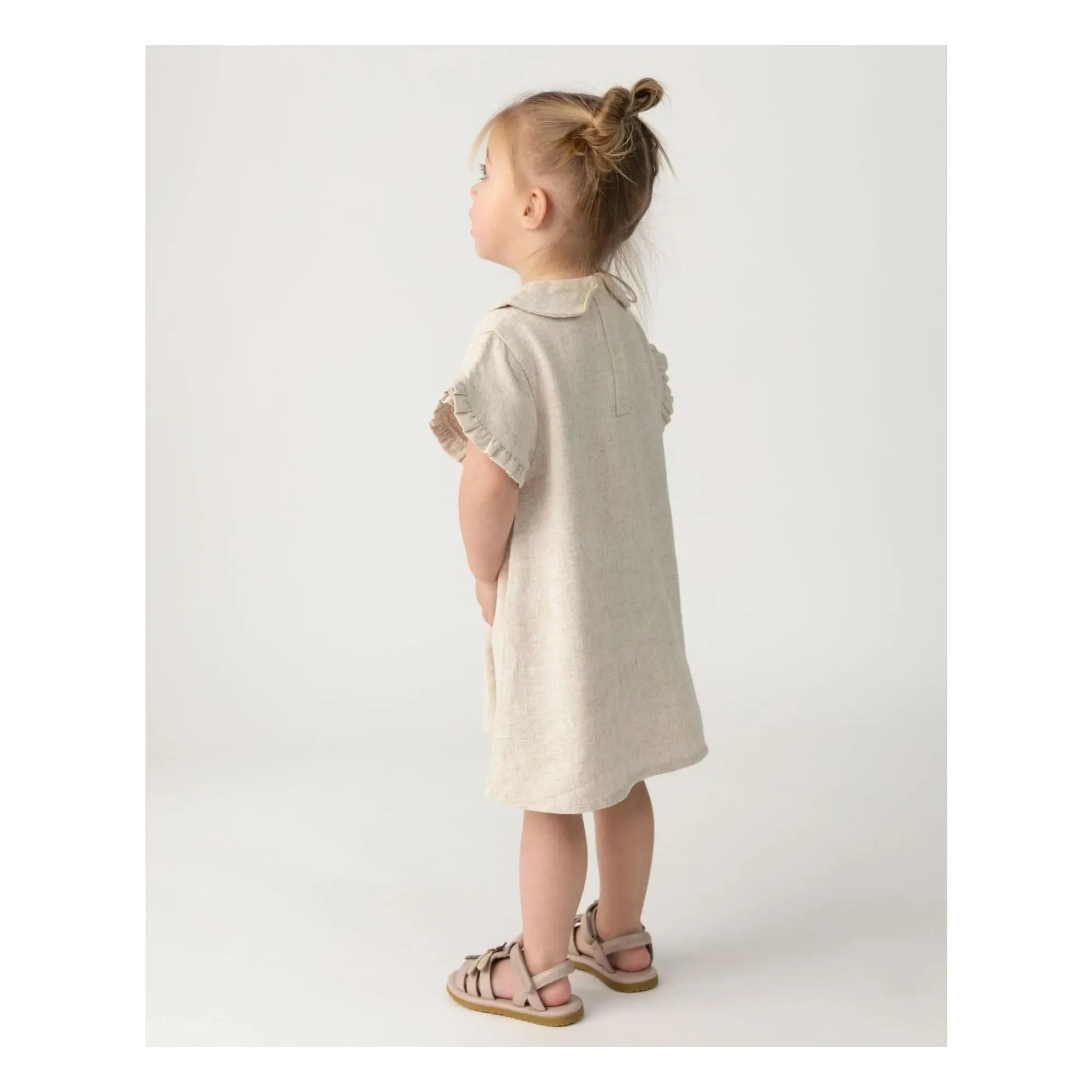 Donsje - Flien Claudine Collar Dress | Heather White