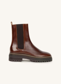 Bobbies - Clover Leather Boots | Amber