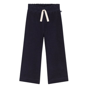 Petit Bateau - Velvet Wide-Leg Pants | Navy Blue