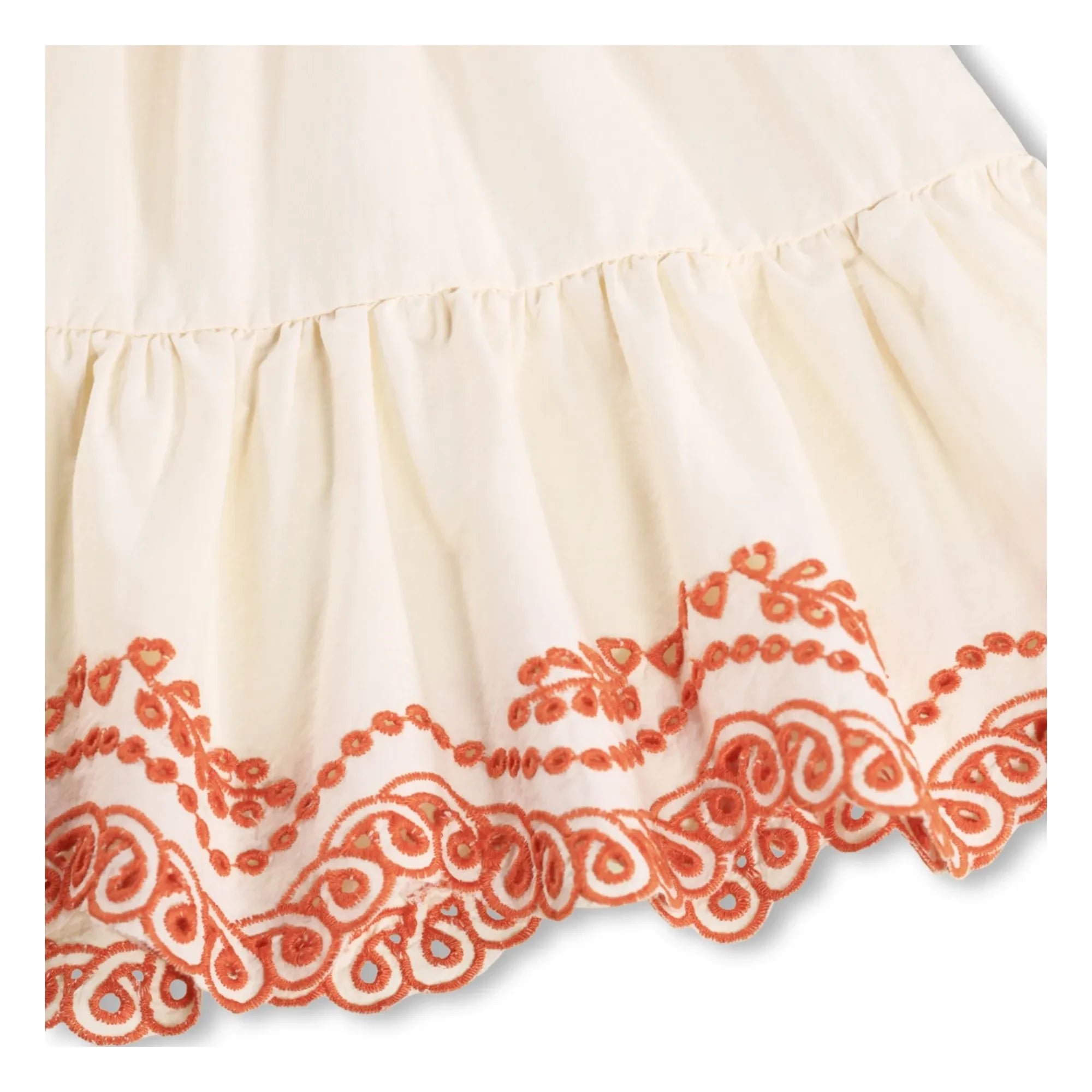 Molo - Cammas Organic Cotton Ruffled Dress | Cream