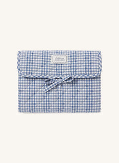 Editions Aimable - Marcel nomad bed | Blue Vichy Cotton