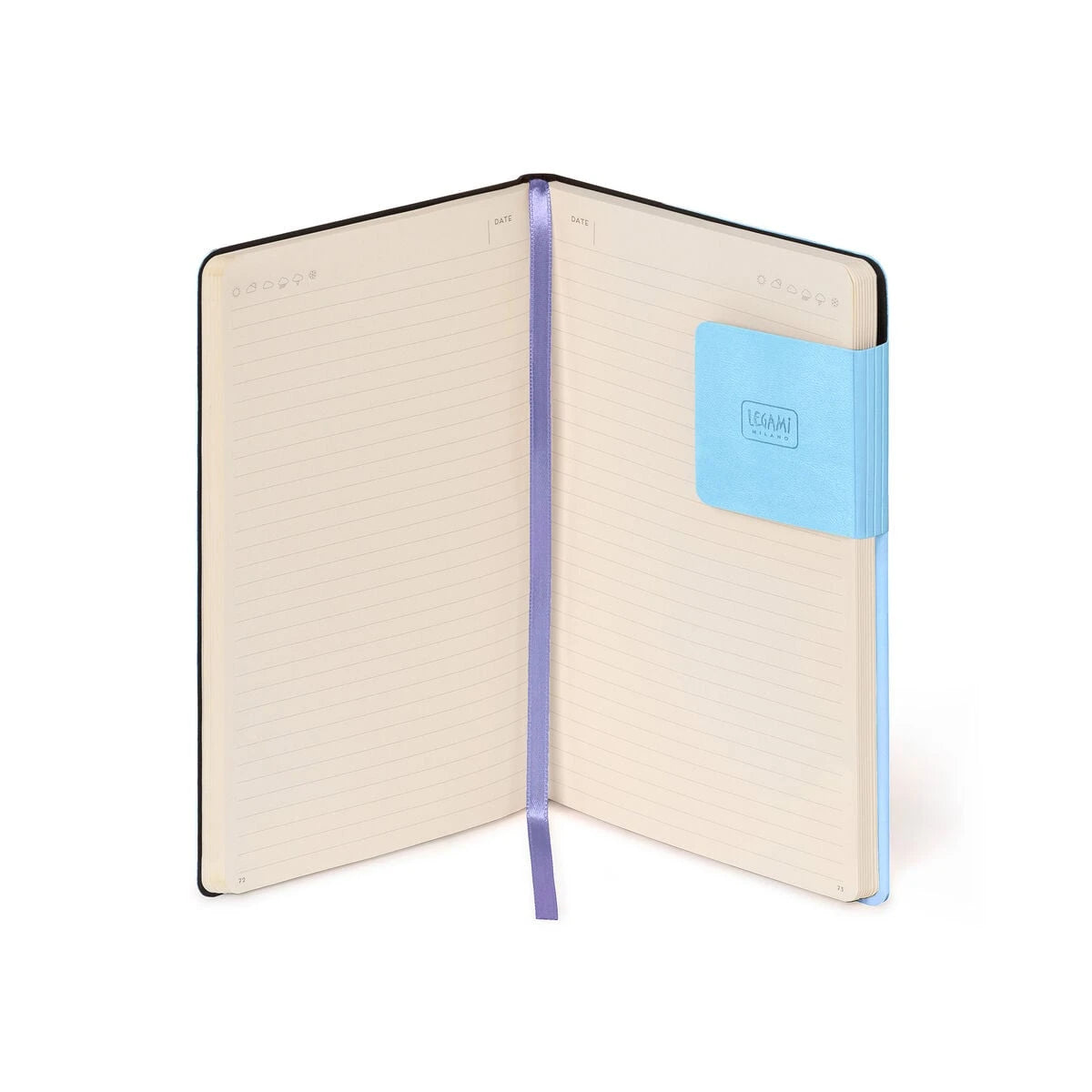 Legami - Çizgili Defter, Monokrom Yumuşak Kapak - Aura - Benim Defterim