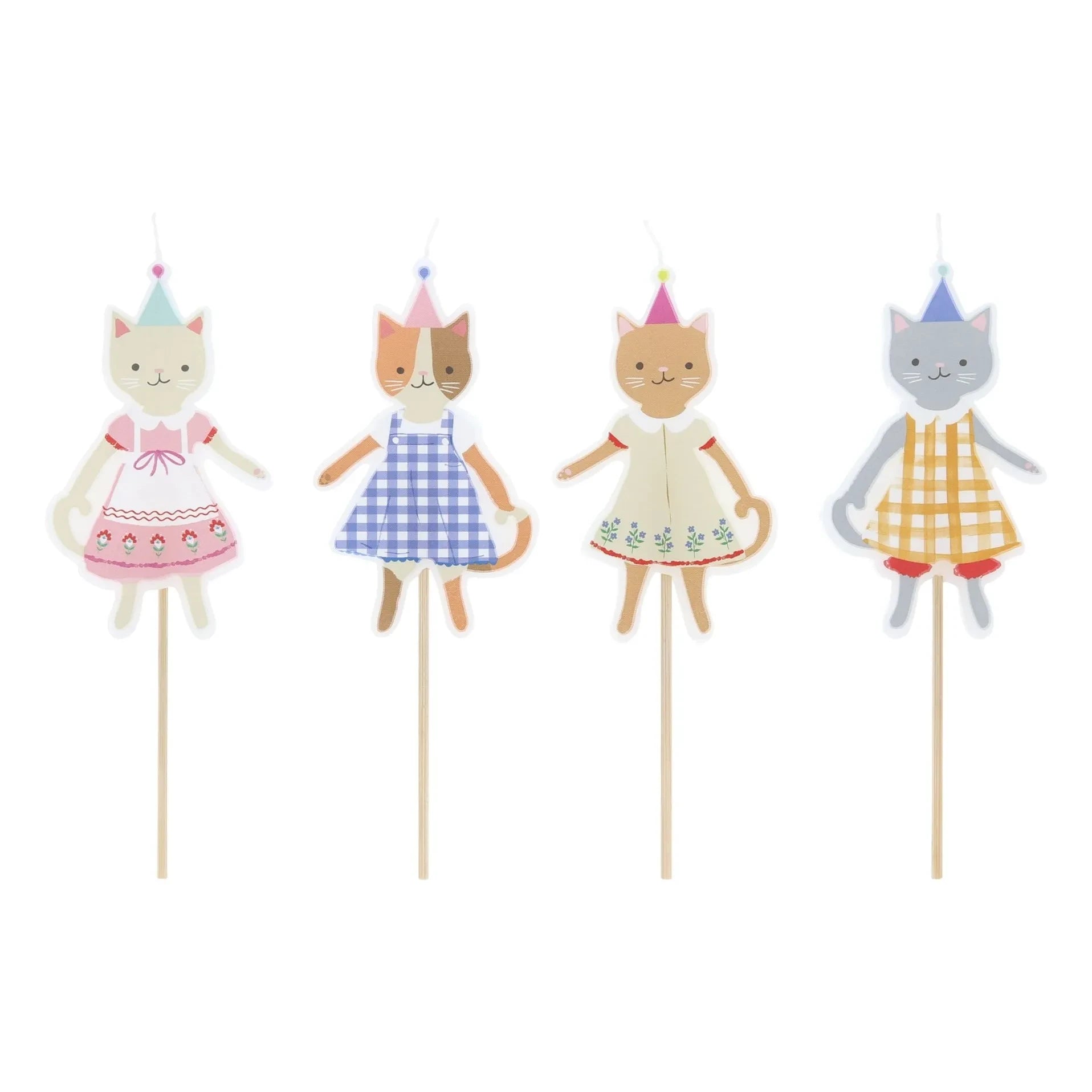 Meri Meri - Kitten Club birthday candles - set of 4