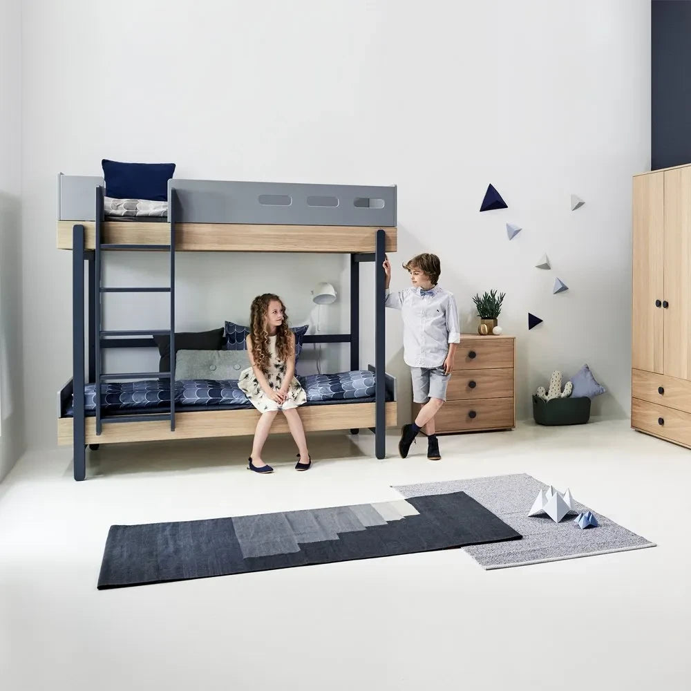 Flexa - Straight Ladder Popsicle Bunk Bed 90x200cm | Blue