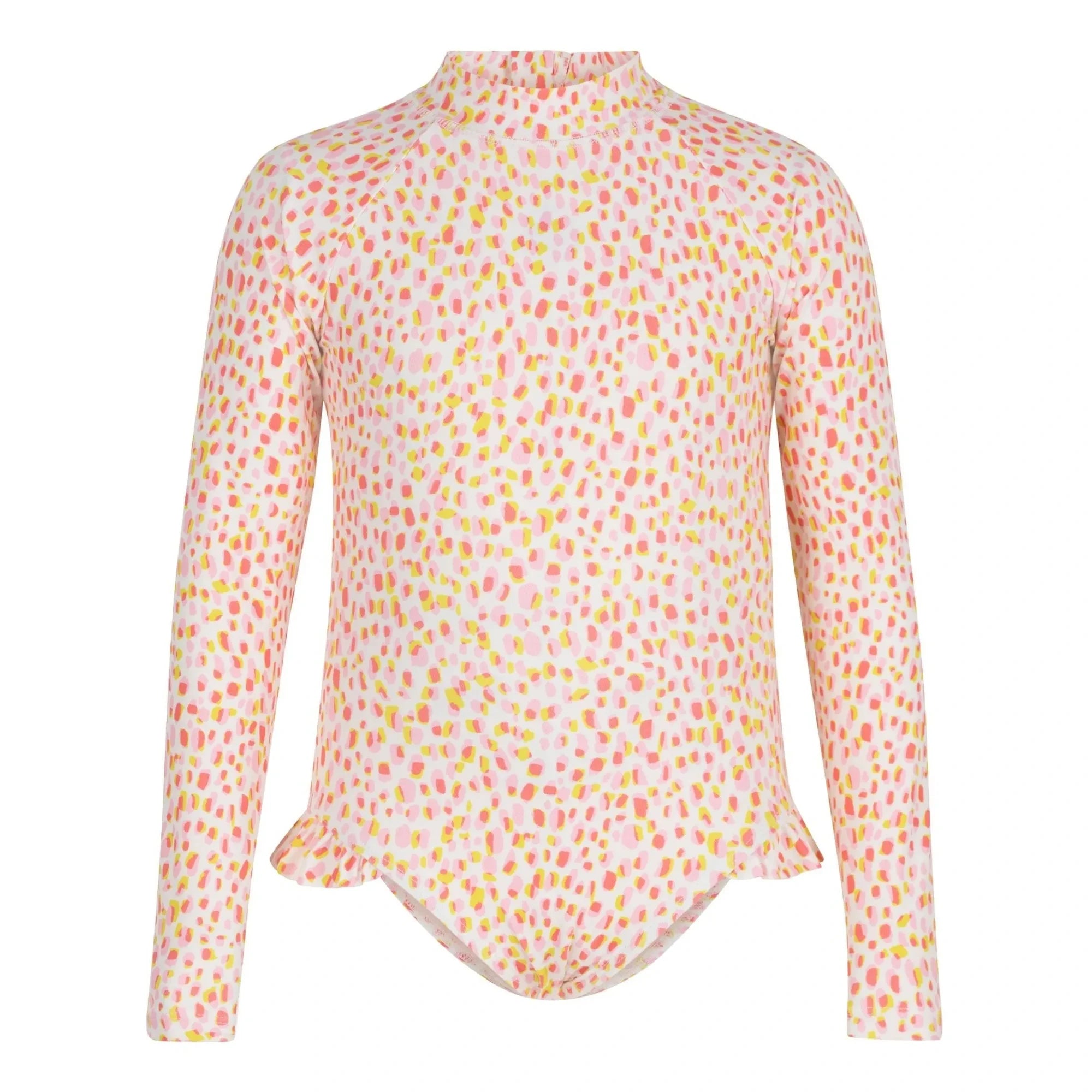 Petit Bateau - Polka Dot Long Sleeve Swimsuit | Pink