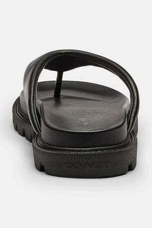 Coach Brynn Leather Thong Sandal Kadın Deri Parmak Arası Terlik