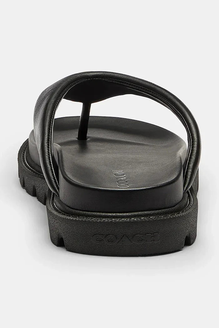 Coach Brynn Leather Thong Sandal Kadın Deri Parmak Arası Terlik