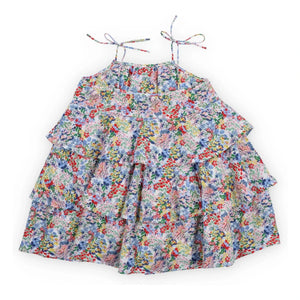 the new society - Verbena Fleurie Dress | Blue