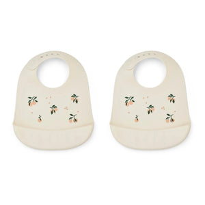 Liewood - Tilda Silicone Bibs - Set of 2 | Peach