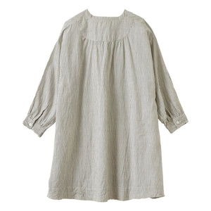 Caramel - Yew Checkered Dress | White