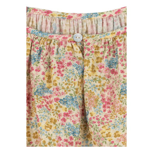 Konges Sløjd - Vivian Fleurie Seersucker Organic Cotton Romper | Yellow