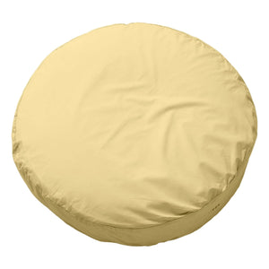 Suite 702 - Organic Percale Bigdot Round Pillow - Butter Yellow | Yellow