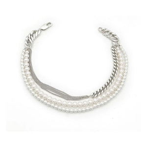 Perrine Taverniti - Rossini Pearl Necklace | Silver