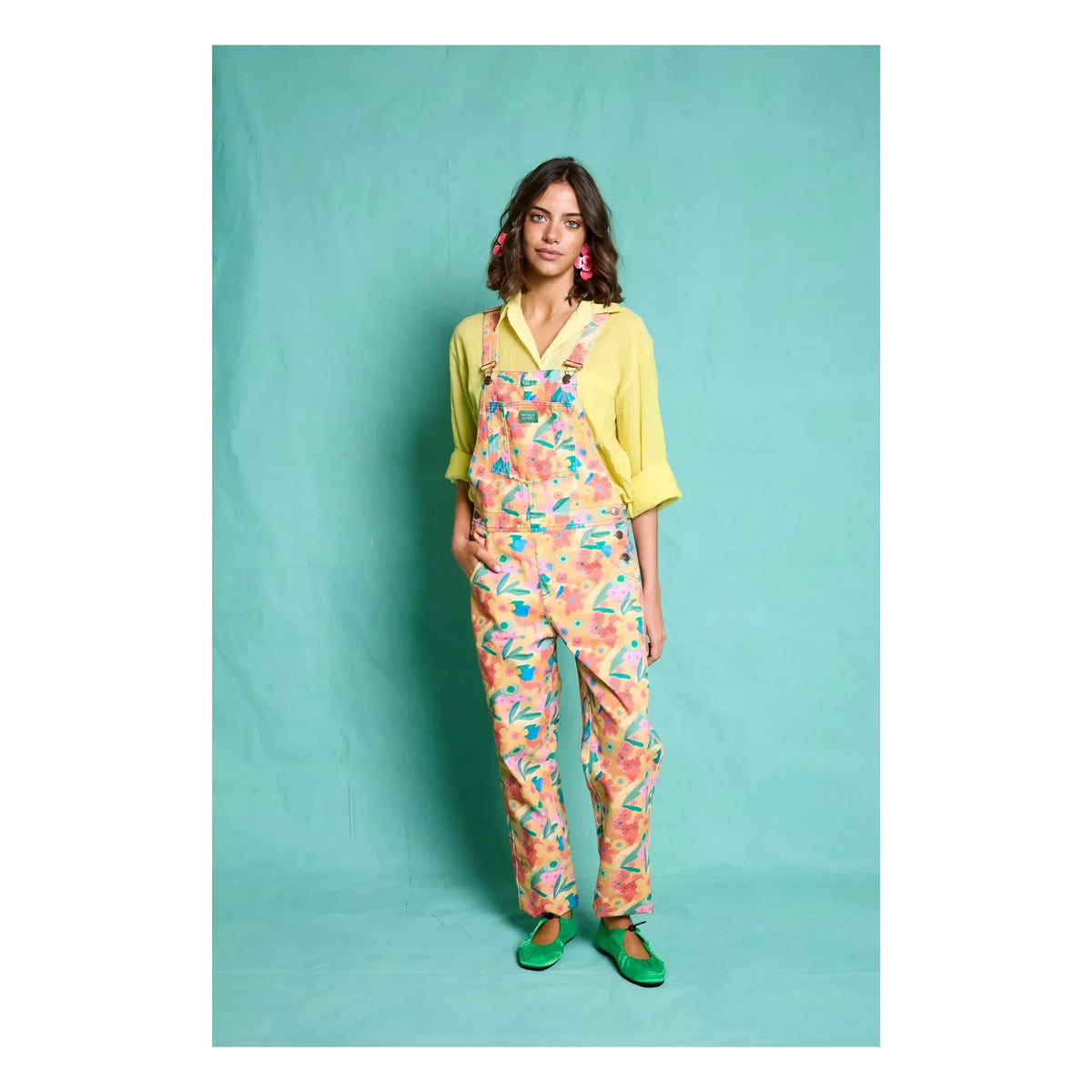 Favorite People - Tuscany Floral Pattern Jumpsuit - Women's Collection | Orange