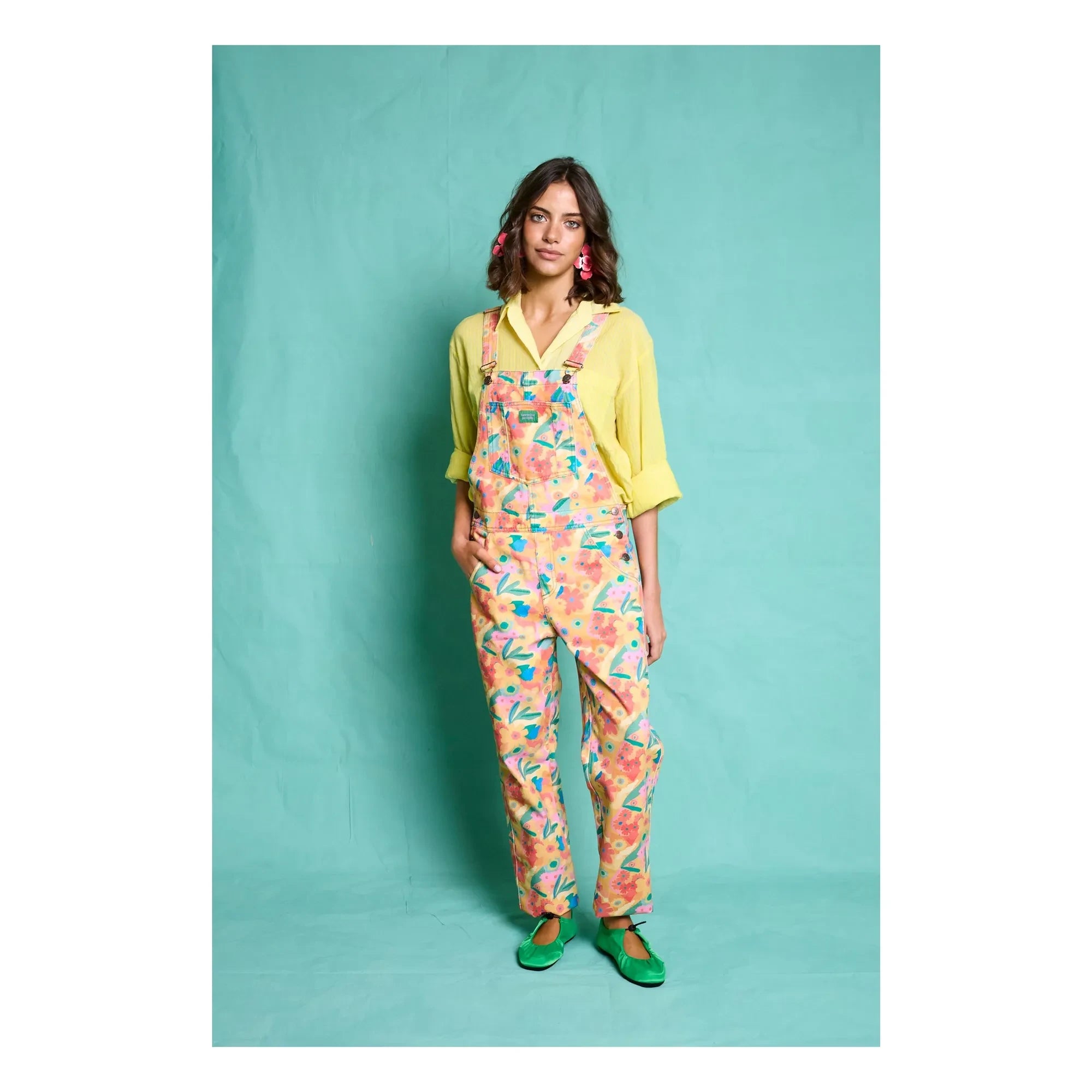 Favorite People - Tuscany Floral Pattern Jumpsuit - Women's Collection | Orange