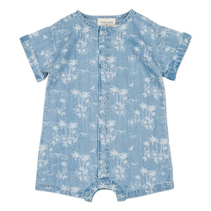 Louis Louise - Hawaii Denim Jumpsuit | Light Blue