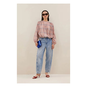By Bar - Nyka Organic Cotton Blouse | Powder Pink