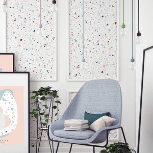 PaperMint - Traditional Granite Wallpaper | White