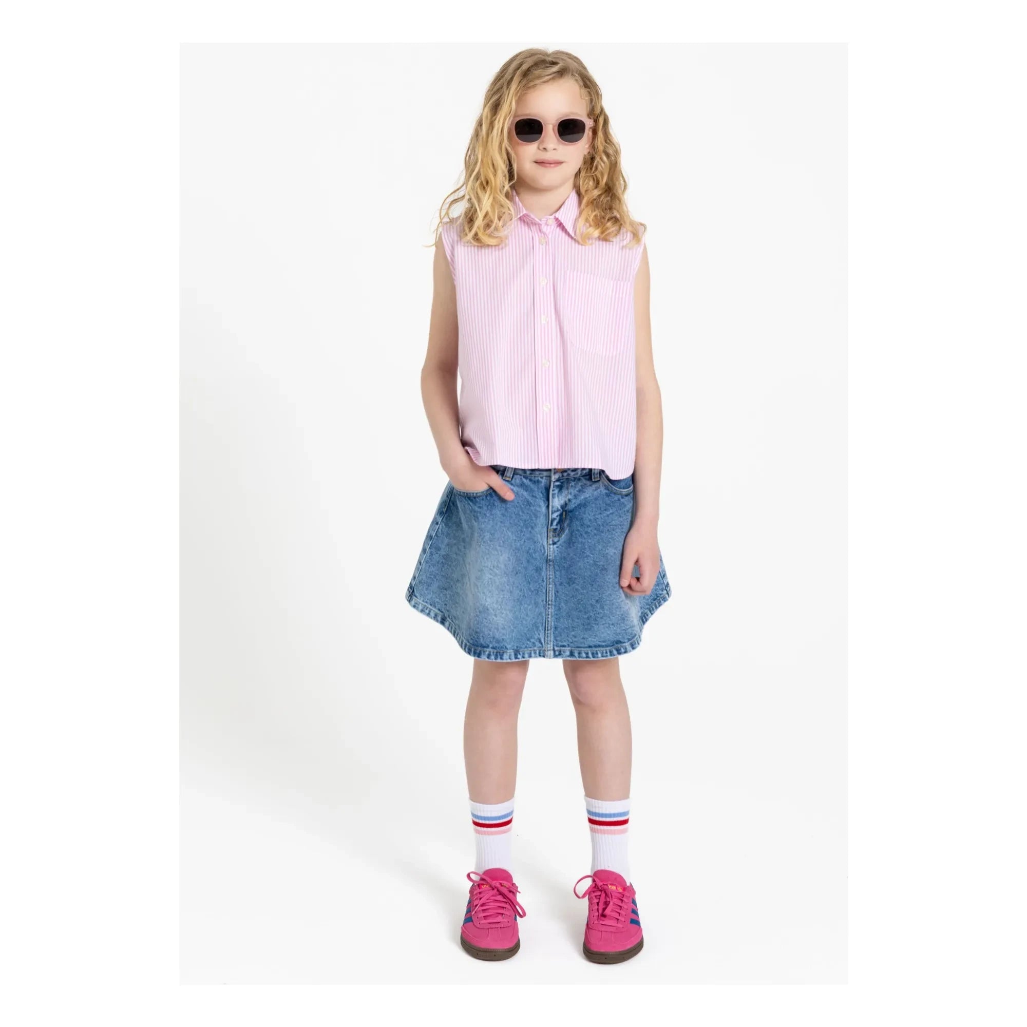 Finger in the Nose - Denim Joplin Skirt | Blue
