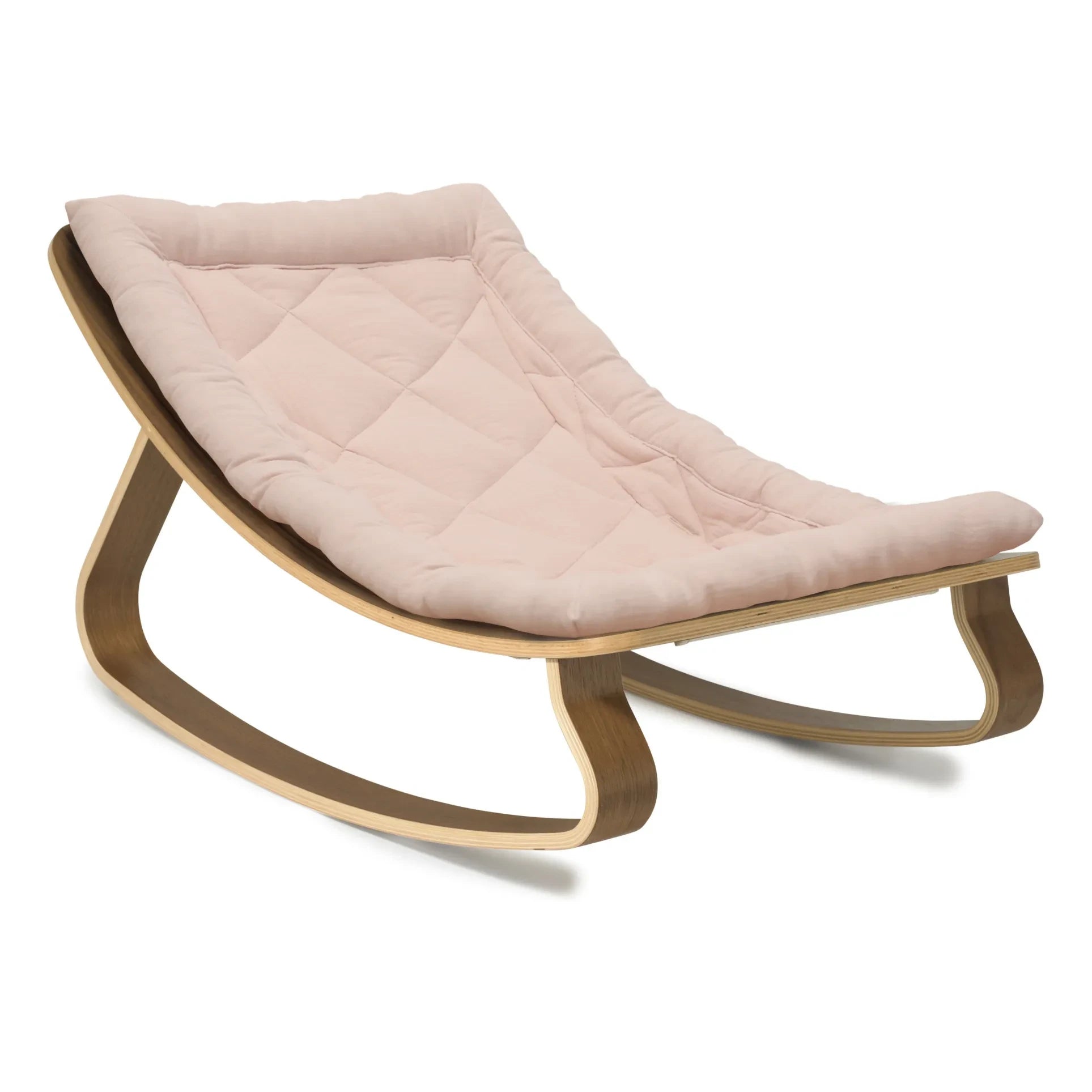 Charlie Crane - Levo Walnut Baby Rocking Chair | Nude