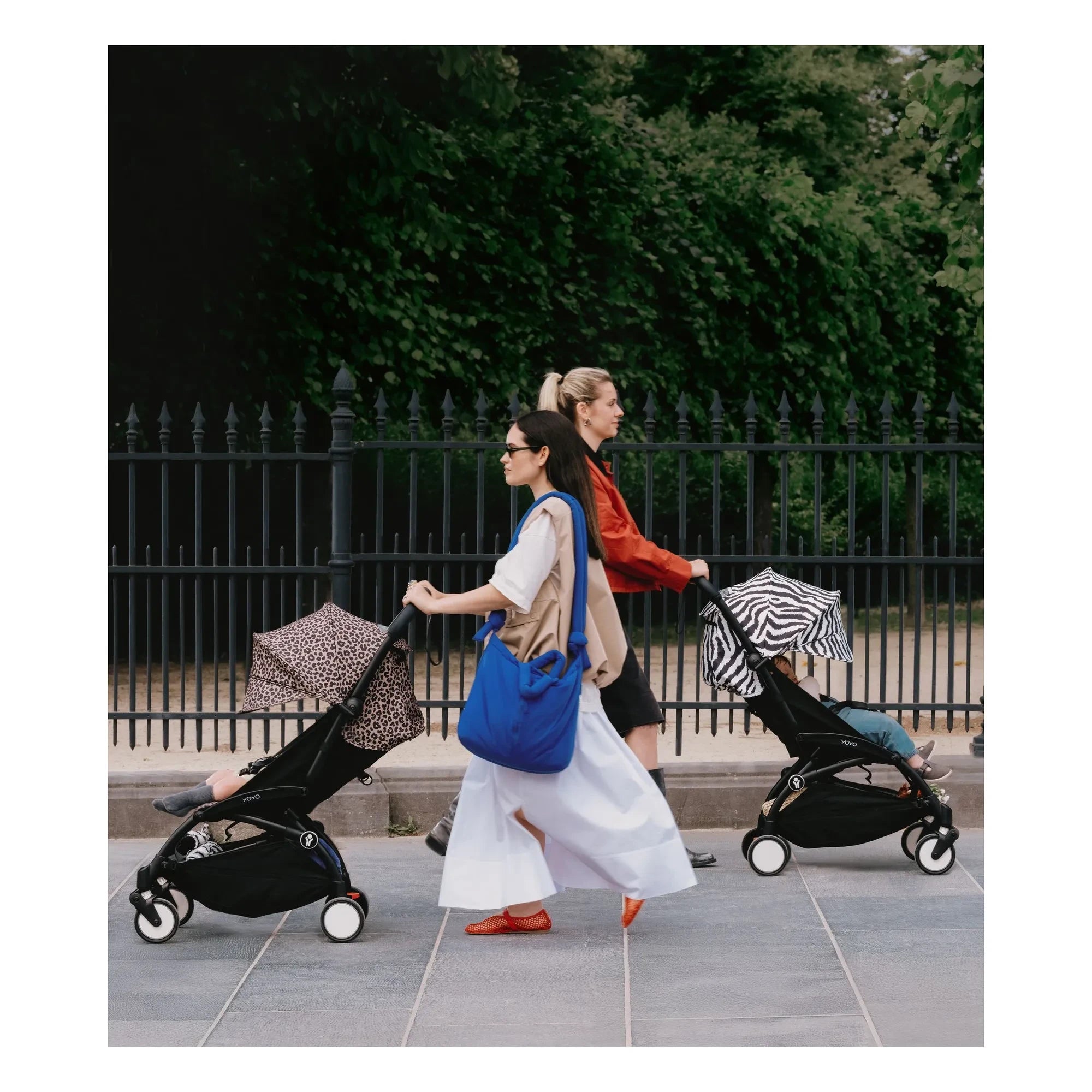Stokke® - YOYO³ 6+ Baby Stroller Black Frame | Leopard