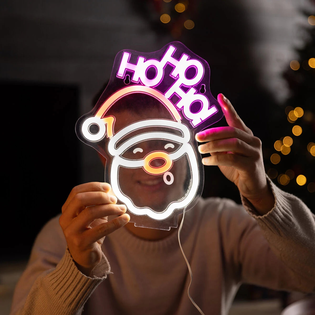 Legami - Neon-Effect LED Lamp - Santa Claus - It's a Sign