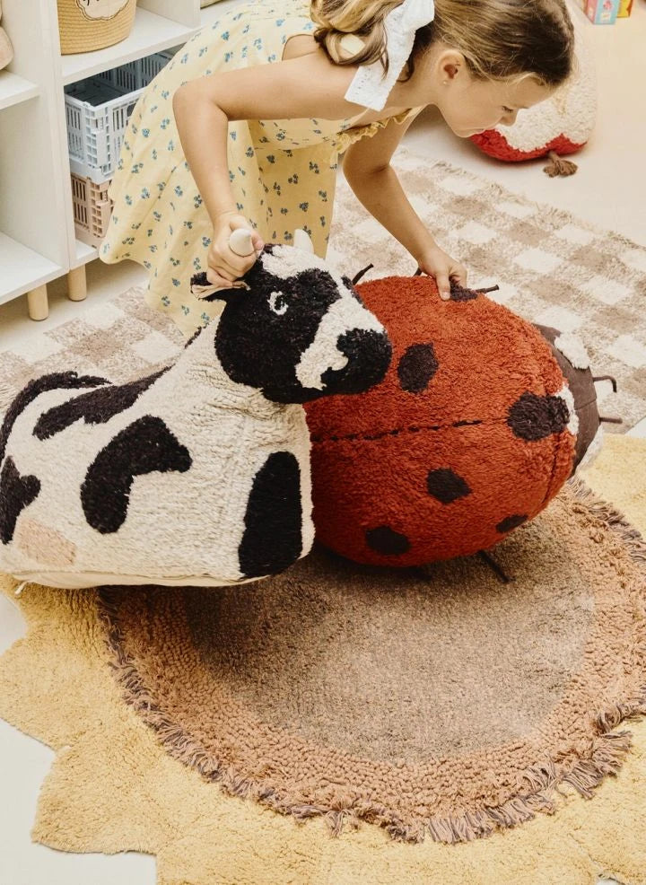 Lorena Canals - Maria "The Ladybug" Floor Cushion | Red