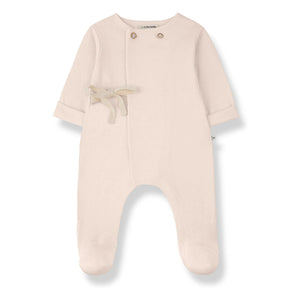 1+ in the family - Pointelle Baptiste romper | Beige pink