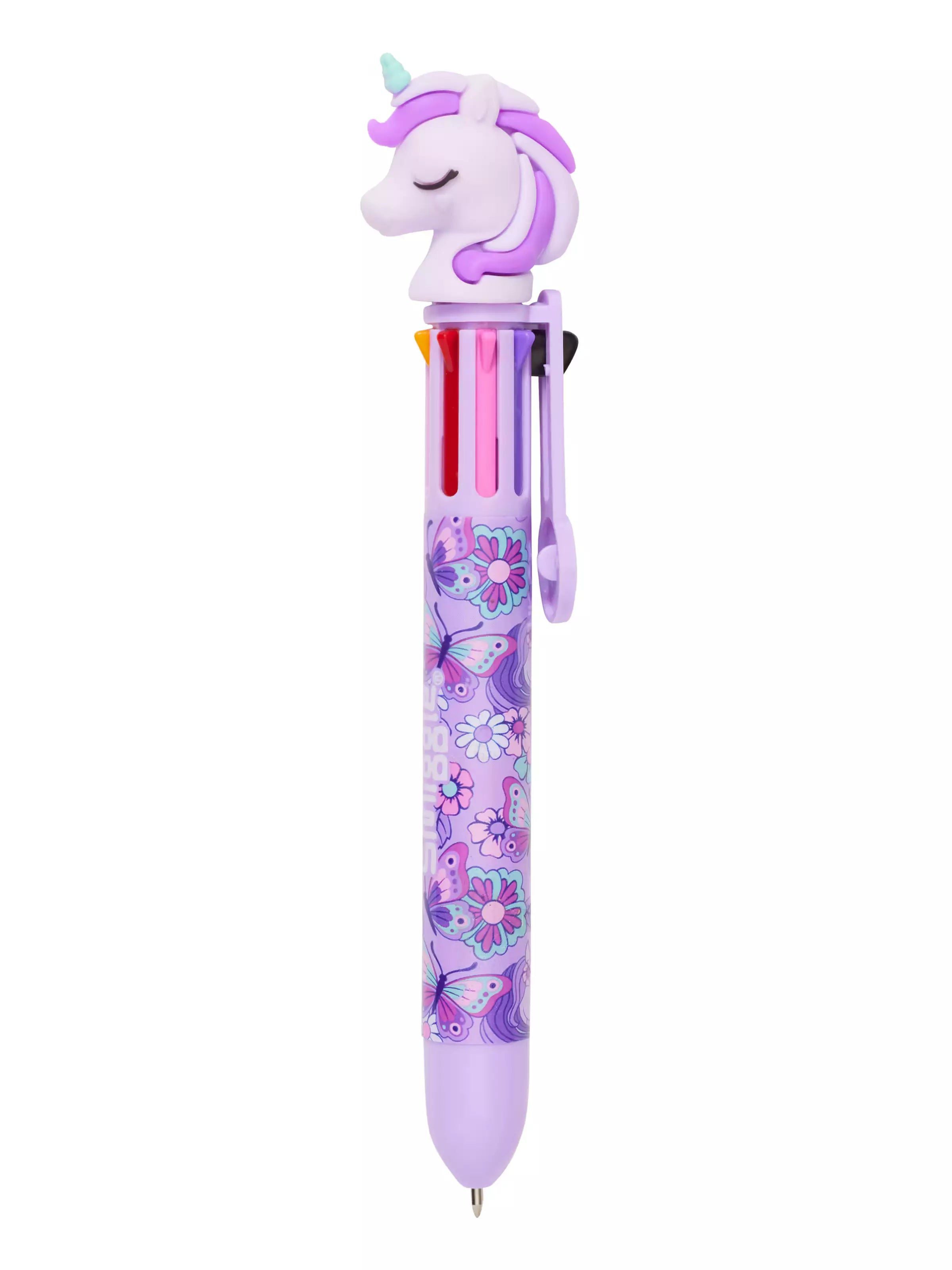 Smiggle - Hi There 8 Renkli Gökkuşağı Tükenmez Kalemi-Dinossi