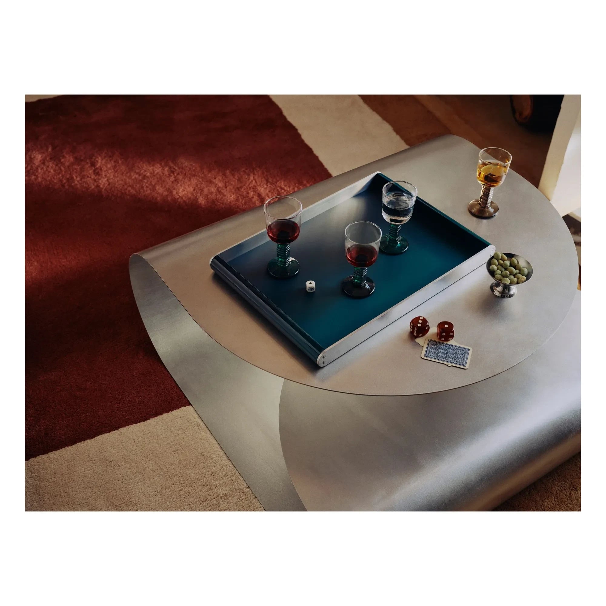 Maison Sarah Lavoine - Oscar Lake Lacquered Tray | Sarah Blue