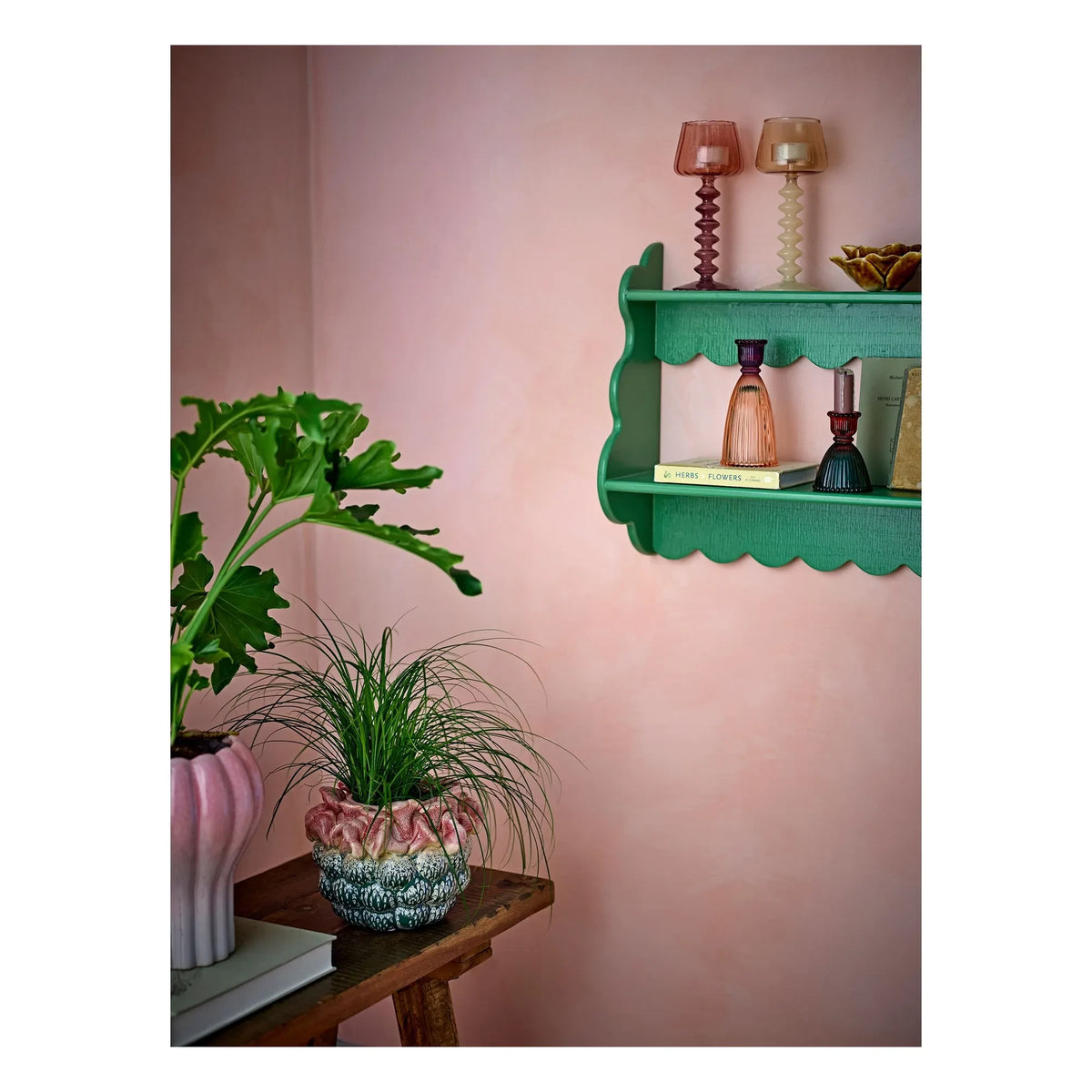 Bloomingville - Salla Wooden Shelf | Green