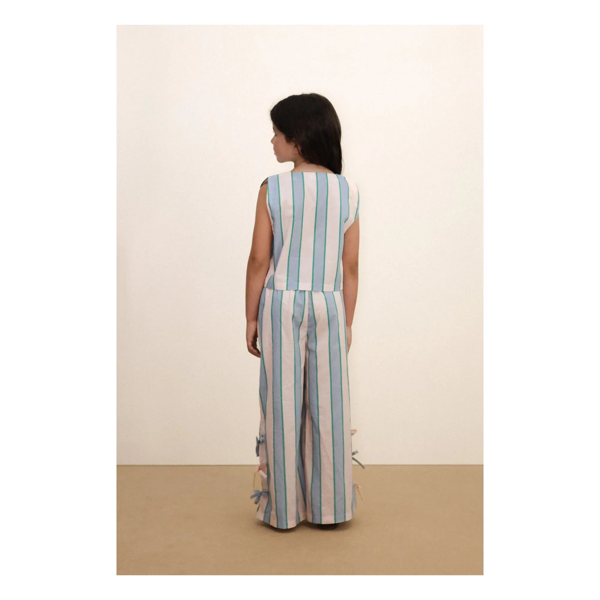 Tinycottons - Striped Knotted Top | Light Pink