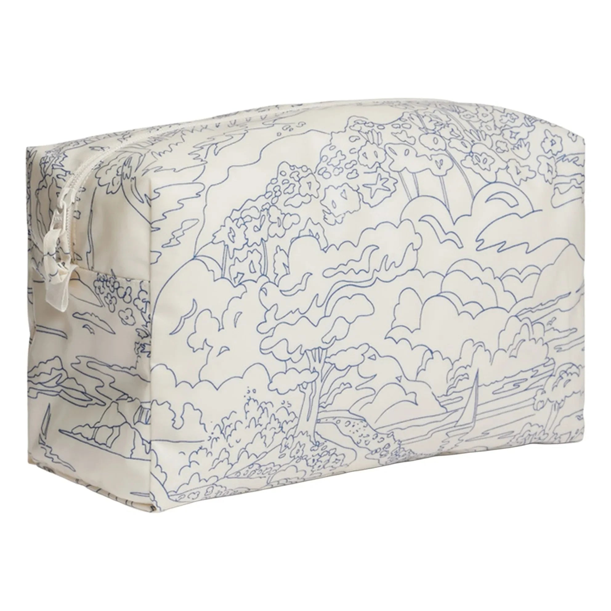 Bonpoint - G Paysage Organic Cotton Makeup Bag | Ecru