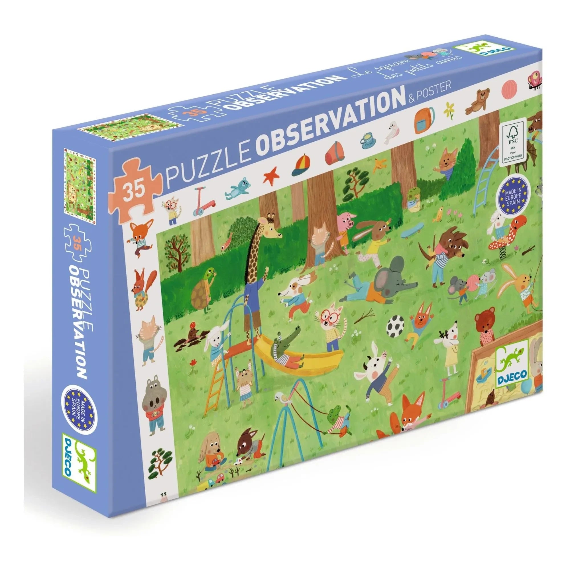 Djeco - Square Puzzle - 36 Pieces