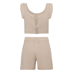 Pepita & Me - Rocky Maille Top and Shorts Set | Ivory