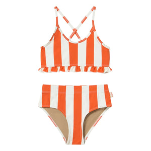 Tinycottons - Striped Swimsuit | Red