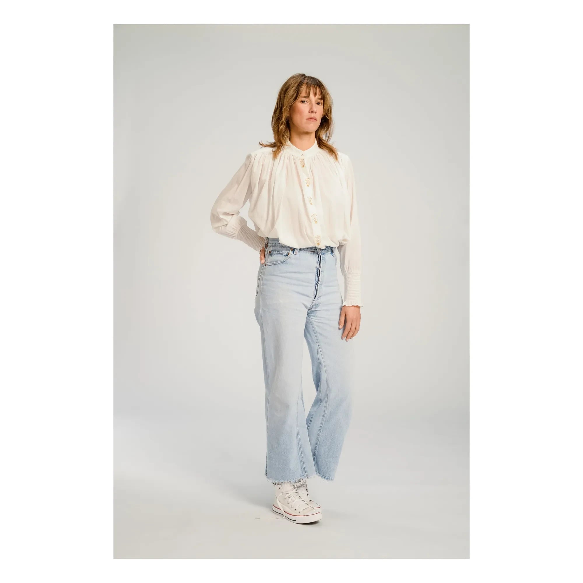 Virginie de Vinster - Santiago Blouse | White