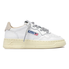 Autry - Baskets Kids Medalist Low Leather & Suede | White