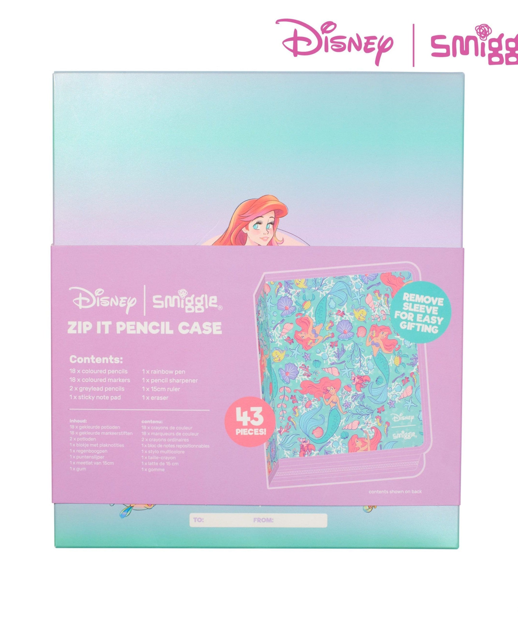 Smiggle - Disney Prenses Kalem Kutusu ve Boyaları Kırtasiye Seti Kiti-Dinossi