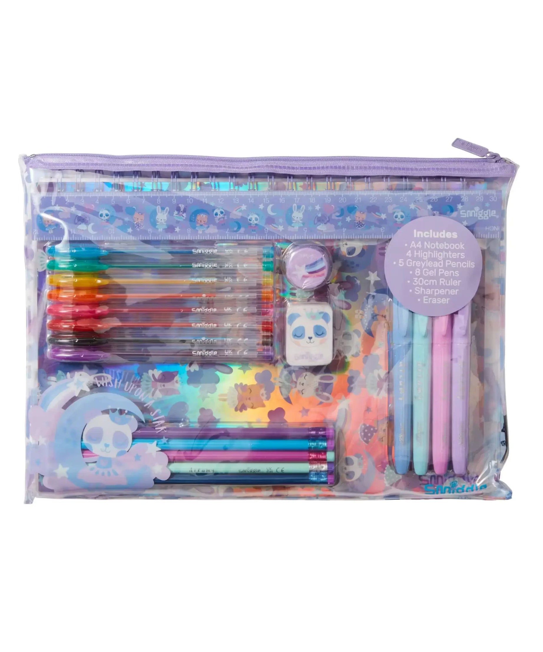 Smiggle - Wish A4 Defter ve Kırtasiye Seti-Dinossi